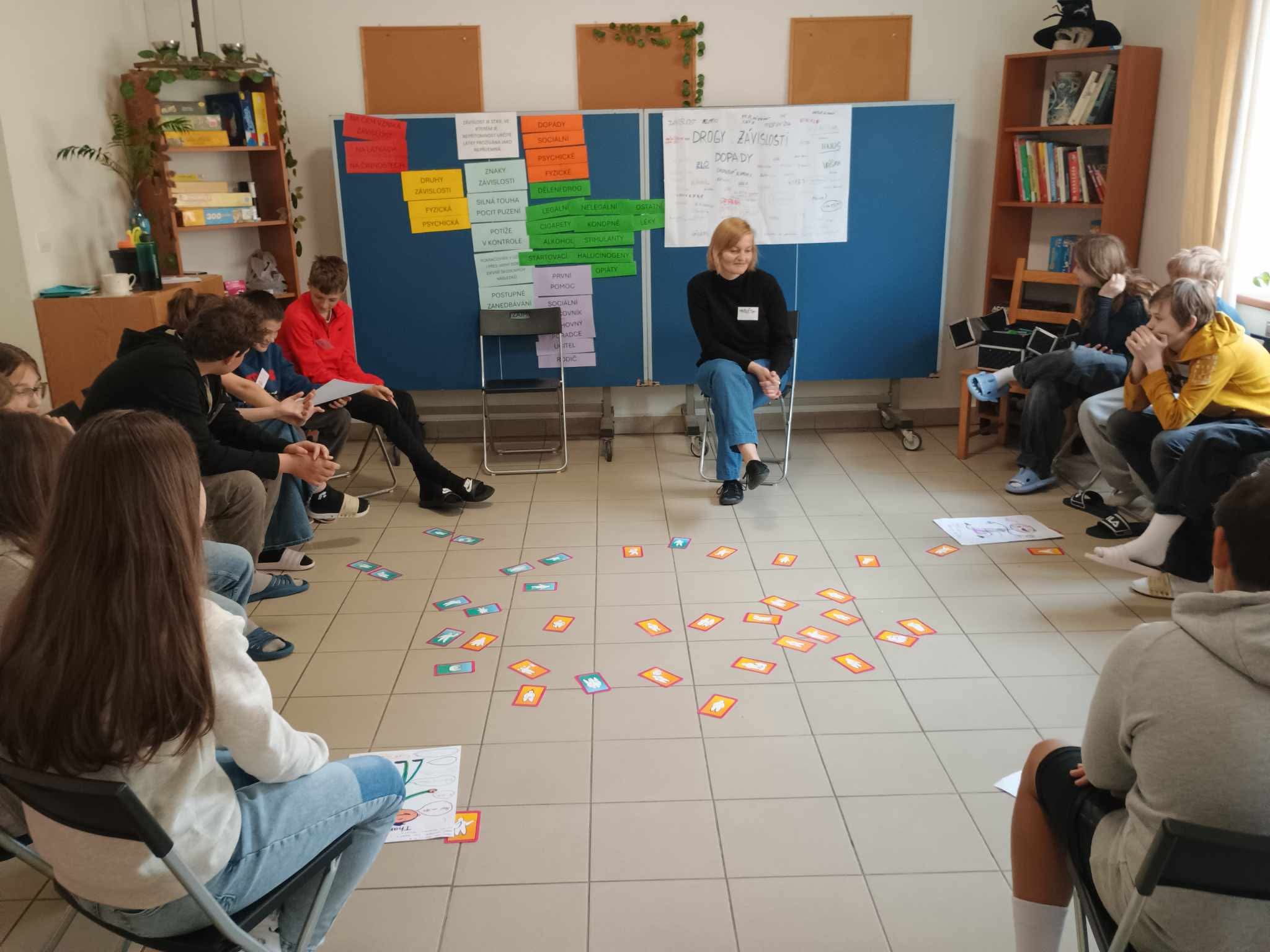 Preventivní program o drogách a závislostech se 6.B na ZŠ Jesenická Bruntál